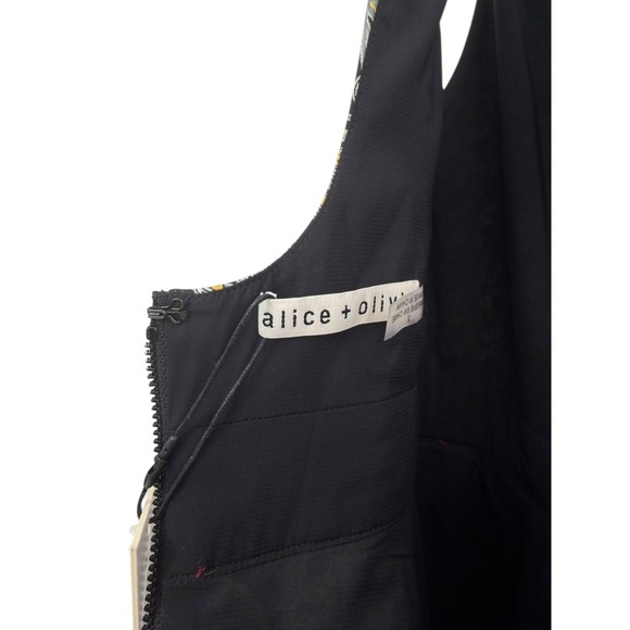 NWT Alice + Olivia Arya Cotton Fit & Flare Maxi Dress Pre-Fall 2019 - Size 2 - Picture 14 of 15